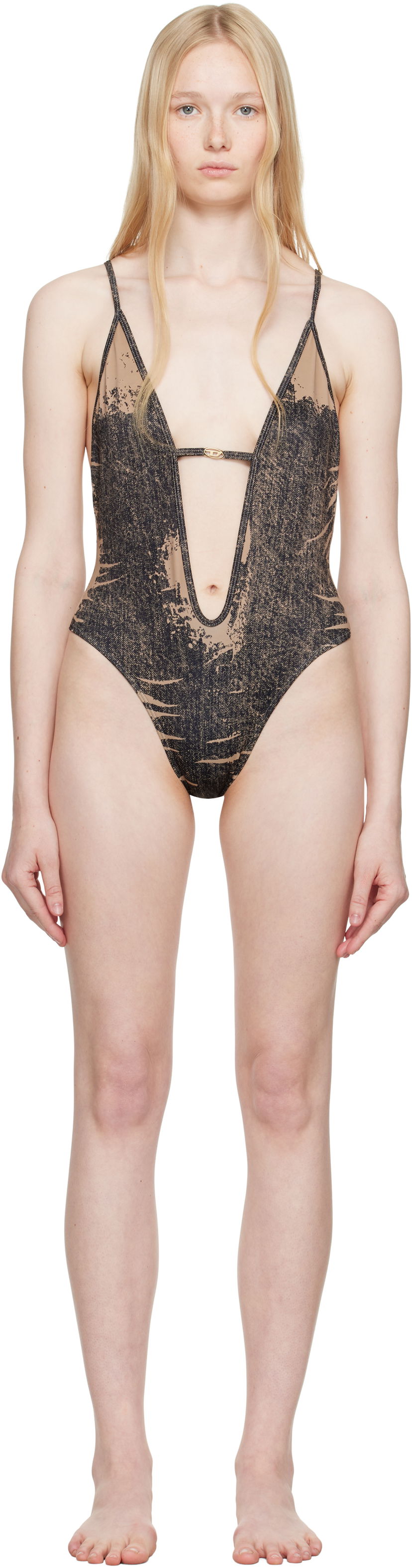 Uimapuvut Diesel Diesel Daisy-Dnm One-Piece Swimsuit Ruskea | A17481 0BNCW
