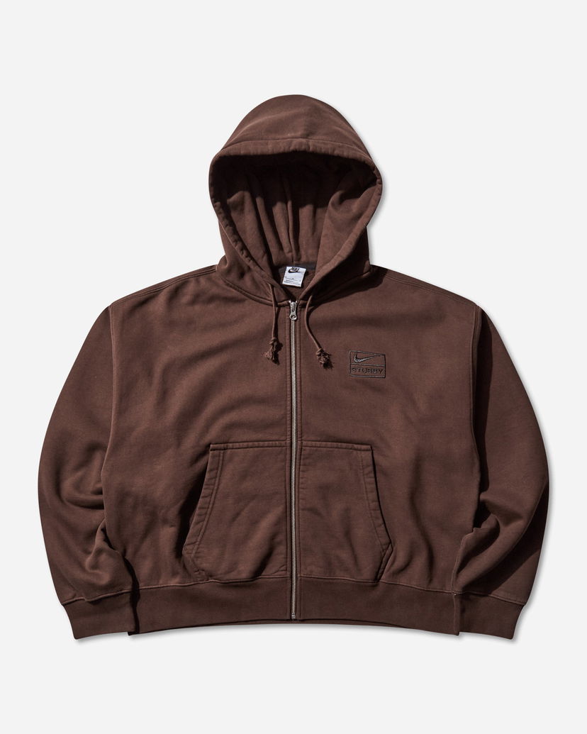 Huppari Nike Nike Stüssy Full-Zip Fleece Hoodie Ruskea | FJ9175-261