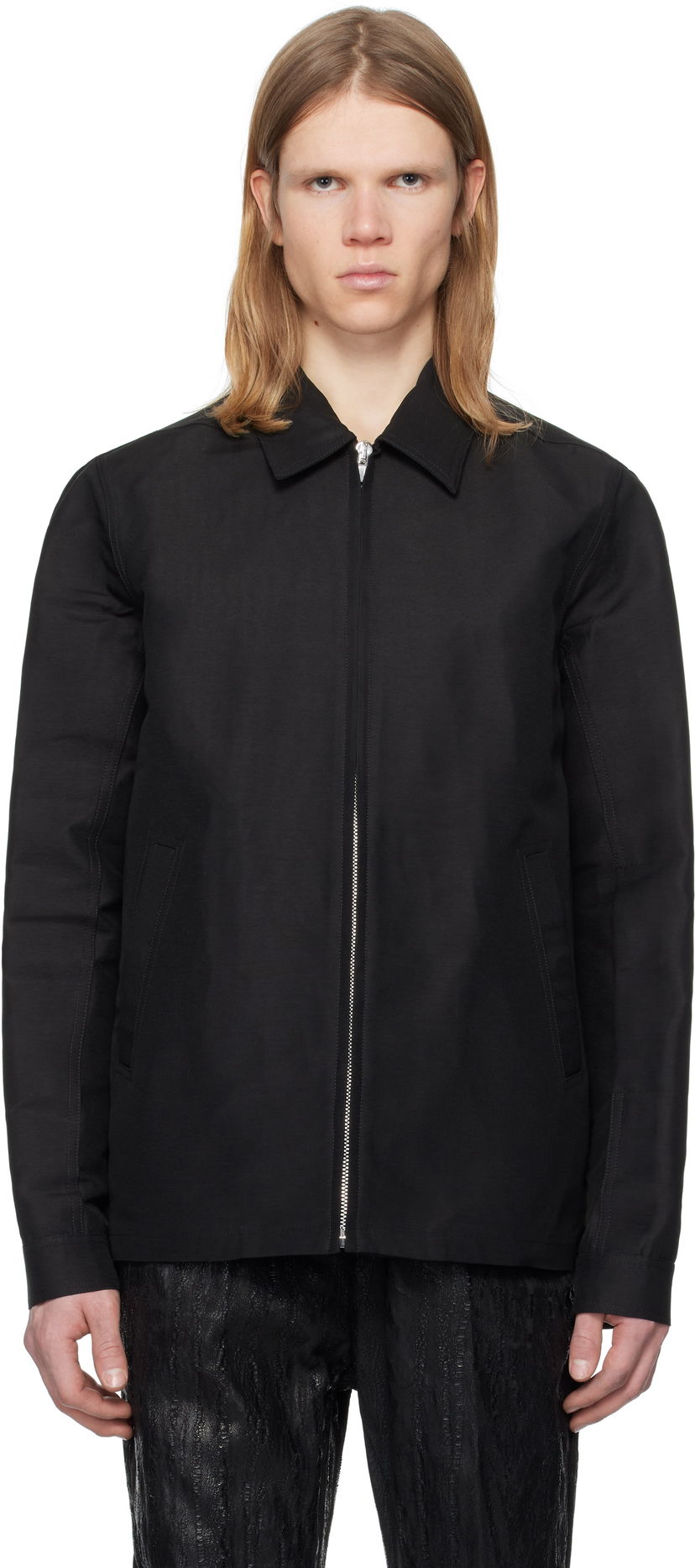 Takki Rick Owens Rick Owens Hollywood Heavy Brad Jacket Musta | RU01E5764 FH