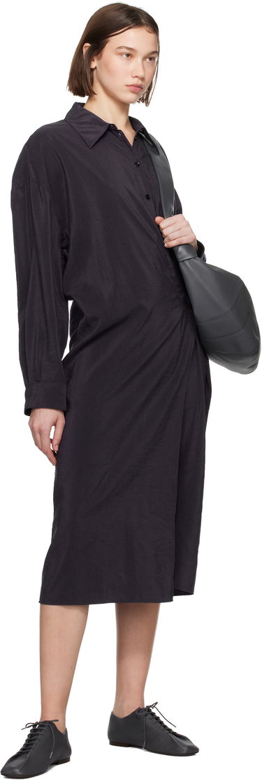 Mekko LEMAIRE Straight Collar Twisted Dress Musta | DR1092 LF1308, 3