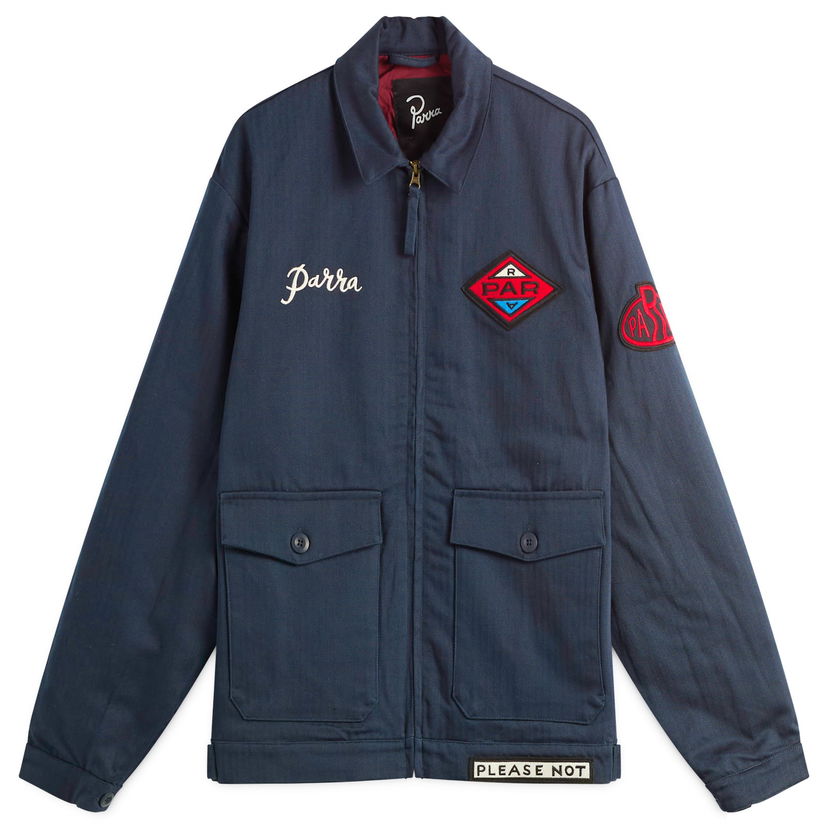 Takki By Parra Parra Pumping Gas Jacket, Size Large Tummansininen | 54255-NBL