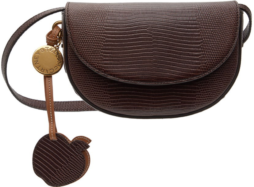 Vyötärölaukku Stella McCartney Scale-Embossed Frayme Shoulder Bag With Apple Charm Ruskea | 7B0092WP0426