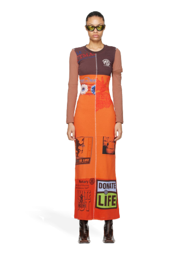 Mekko Marine Serre Regenerated Maxi Dress Oranssi | WDR033