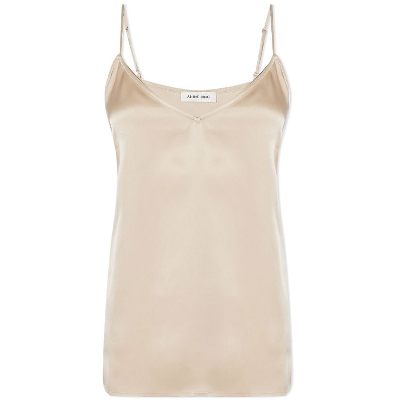 Tankkitoppi Anine Bing Silk Camisole Beige | A-07-1003-CMA1