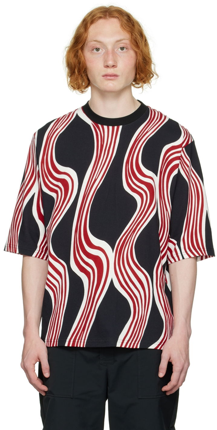 T-paita Moncler Genius Black 1 JW Anderson T-Shirt Musta | H209E8C00003829JS