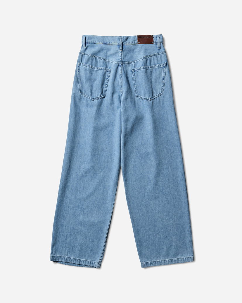 Jeans Dries Van Noten Pleated Wide-leg Jeans Sininen | 252-020923-2381 514
