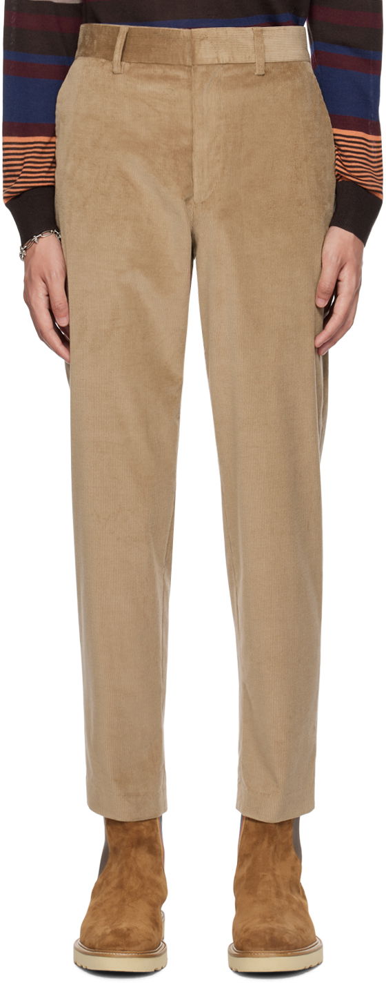 Housut Paul Smith Paul Smith Four-Pocket Corduroy Trousers Beige | M1R-239X-L02065