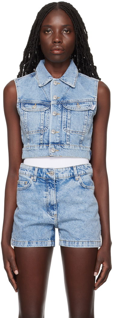 Liivi Moschino Moschino Jeans Faded Denim Vest Sininen | 0505 3236, 0