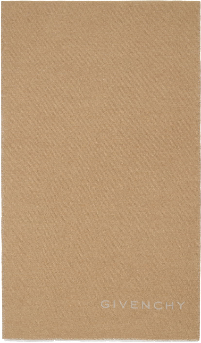 Huivi Givenchy Givenchy Woven Scarf Beige | BG00MUG06U280