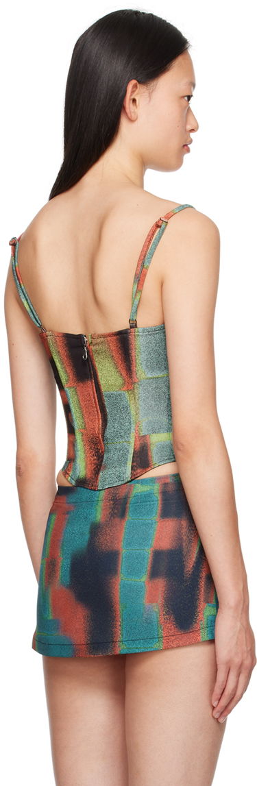 Hame Miaou Miaou Deia Printed Corset Top Monivärinen | 7069VC2RST, 2