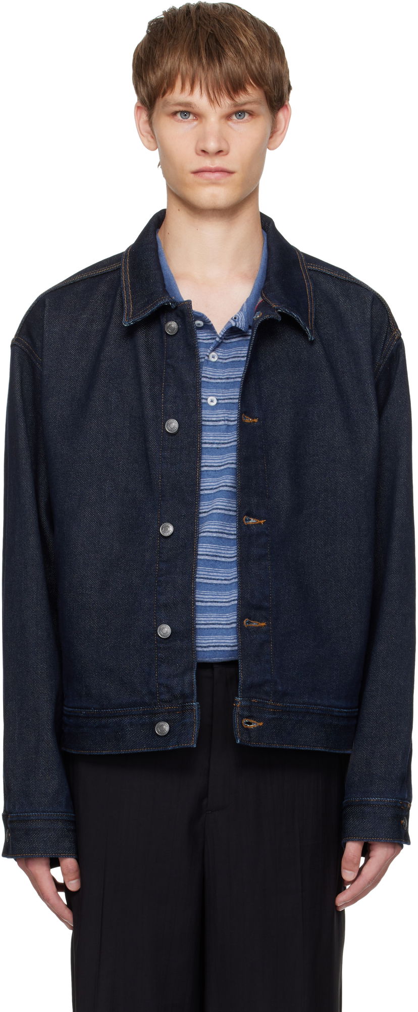 Takki BOSS Hugo Regular-Fit Denim Jacket Sininen | 50547402