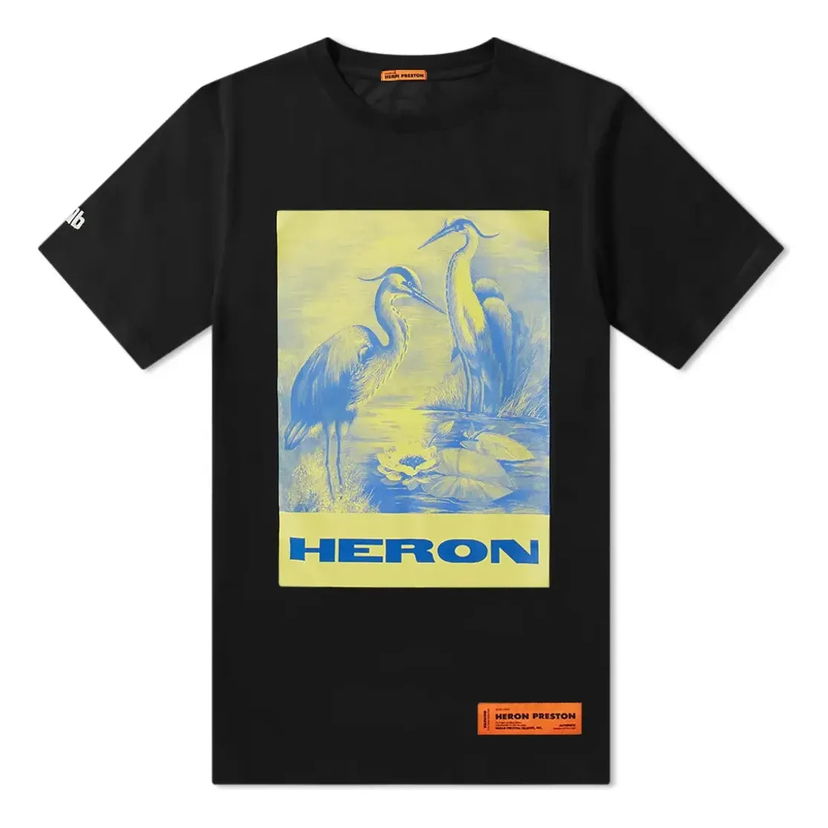 T-paita HERON PRESTON Heron Preston Heron Painting Graphic T-Shirt Musta | HMAA004F197600080488