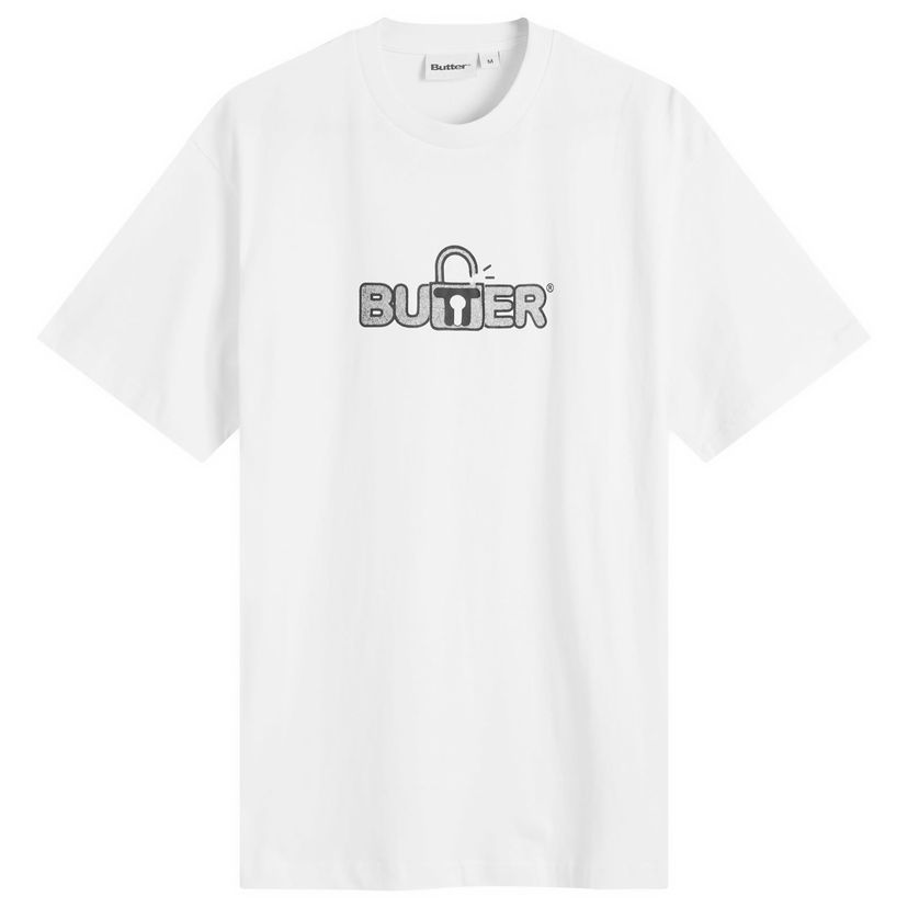 T-paita Butter Goods Goods Lock T-Shirt Valkoinen | BG243105-WHT