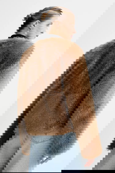 Takit STAND STUDIO Halle Faux Fur Coat Ruskea | 62267.9416, 2