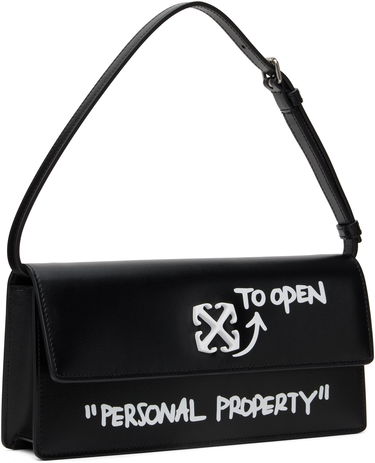 Käsilaukku Off-White Off-White Jitney 1.0 Quote Shoulder Bag Musta | OWNN172C99LEA0021001, 1