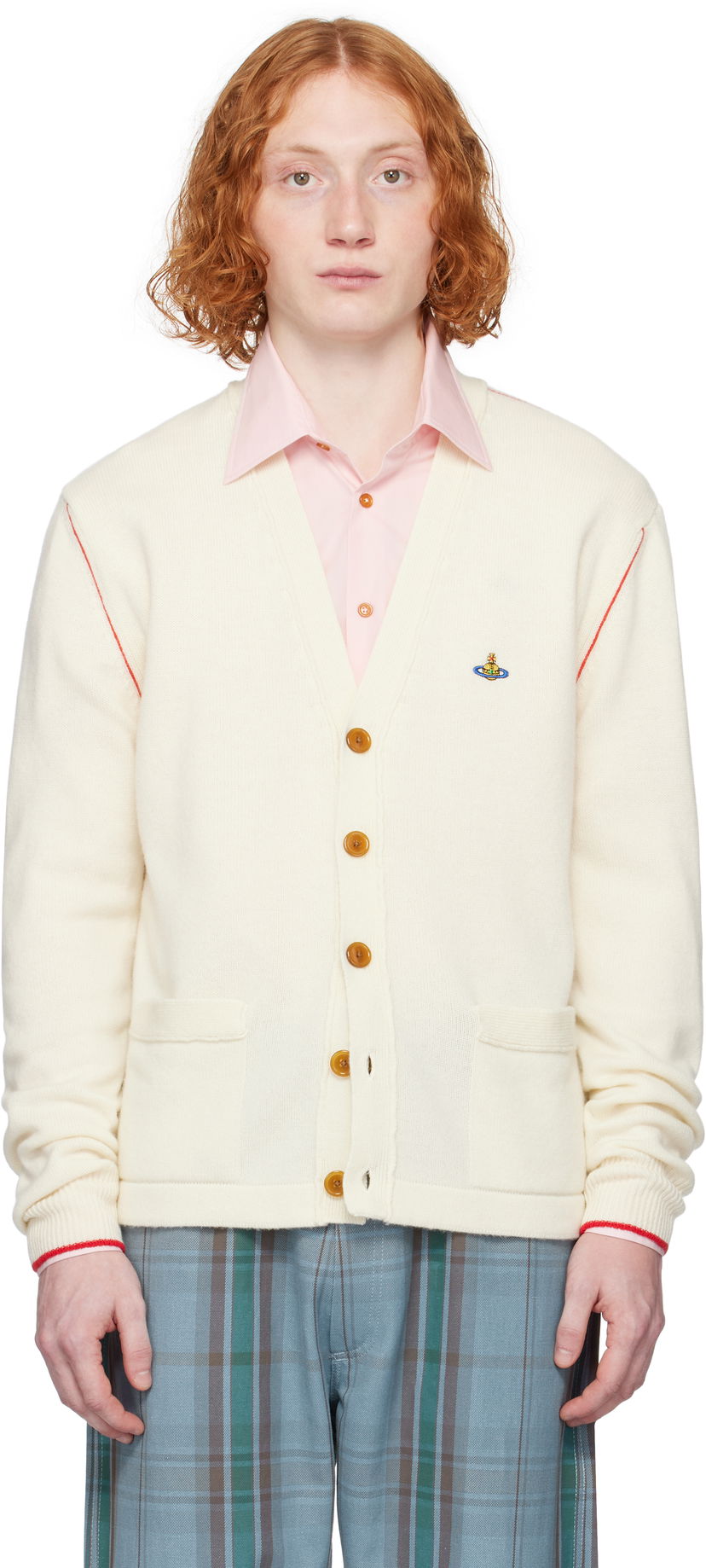 Villapaita Vivienne Westwood Vivienne Westwood Alex Cardigan Valkoinen | 27010014-Y0018-AAA-