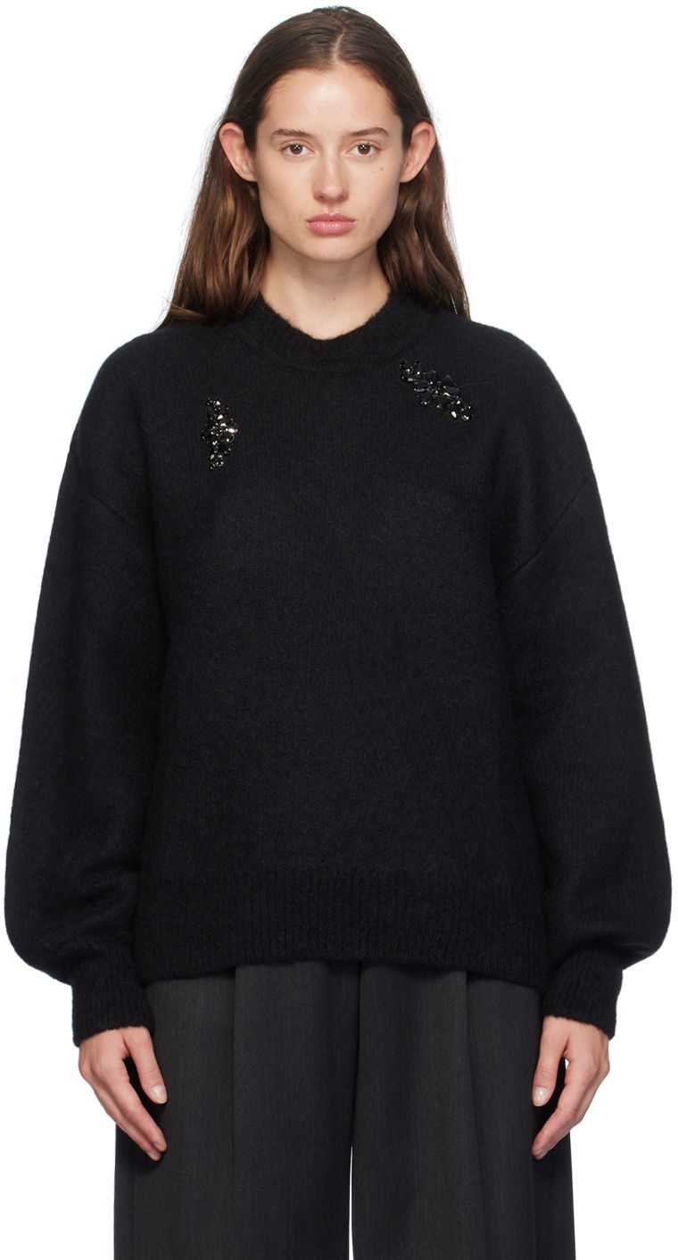 Villapaita Simone Rocha Simone Rocha Embellished Sweater Musta | MIMK4WTB 0657