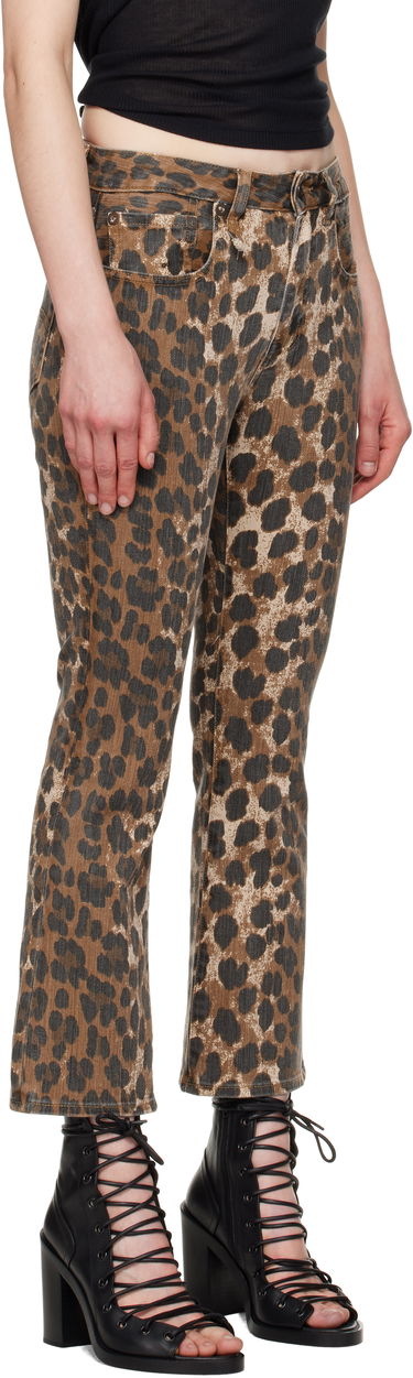 Jeans R13 R13 Leopard Print Kick Fit Jeans Ruskea | R13W0009-D278A, 1