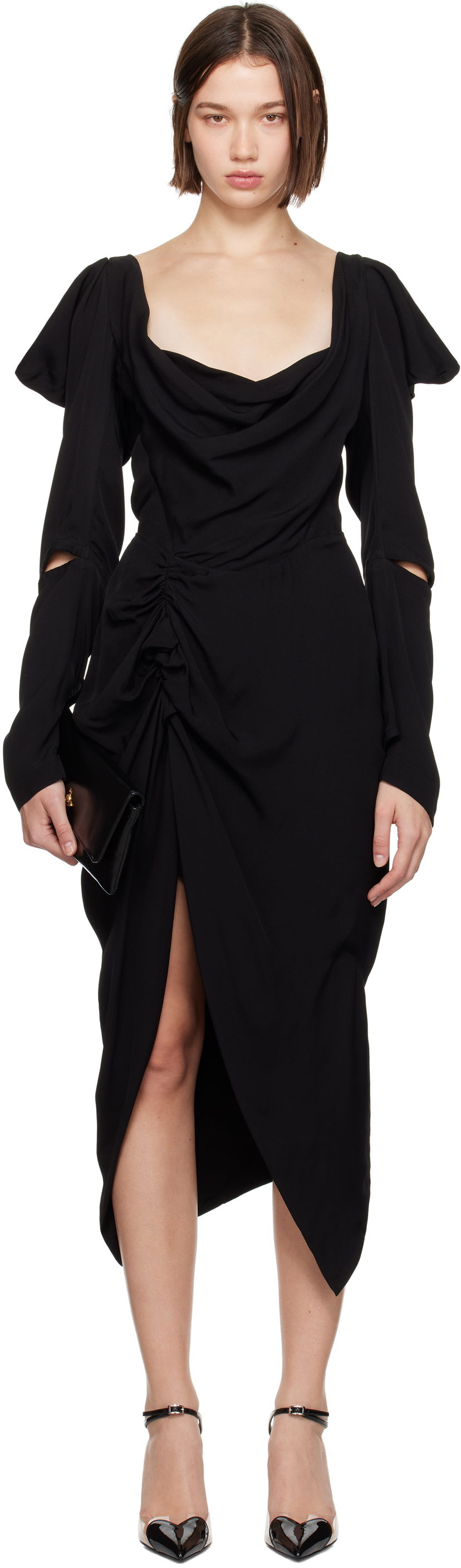Mekko Vivienne Westwood Side Panther Dress Musta | 1101037Z-W00W0-