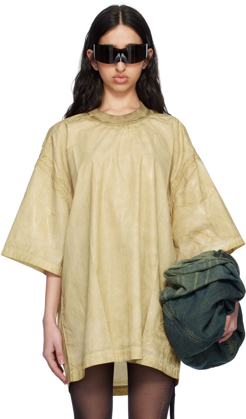 T-paita Rick Owens Rick Owens DRKSHDW Hollywood Tommy T-Shirt Keltainen | DS01E3203 PF