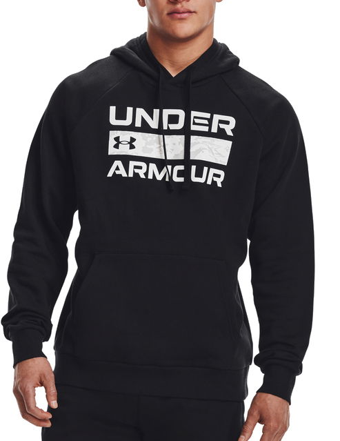 Huppari Under Armour Under Armour UA Rival Fleece Signature Hoodie Musta | 1366363-001