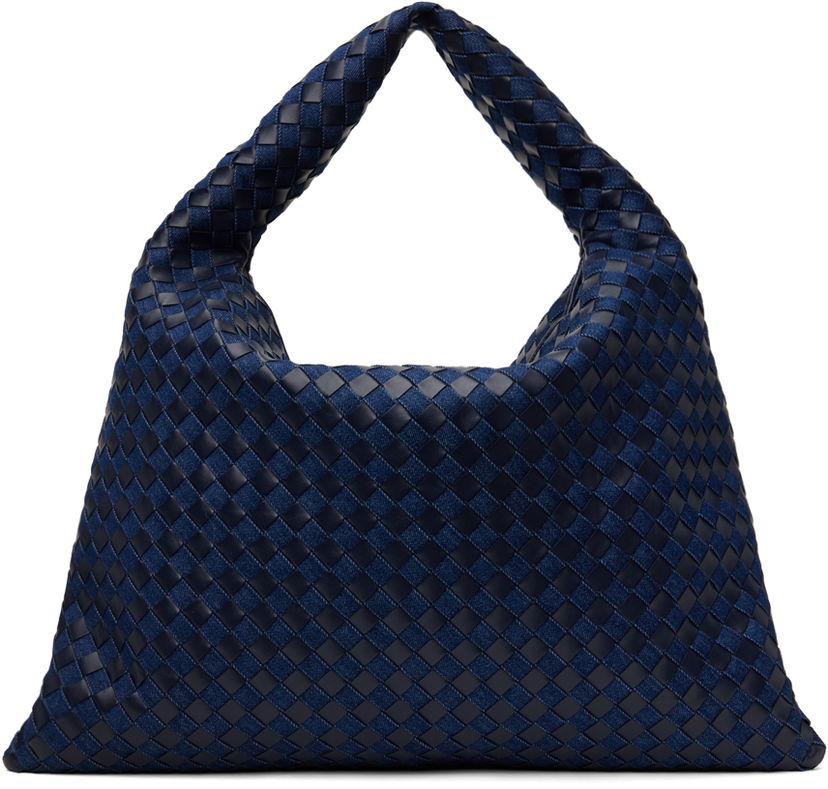 Olkalaukku Bottega Veneta Large Hop Bag Tummansininen | 795949 V48V1