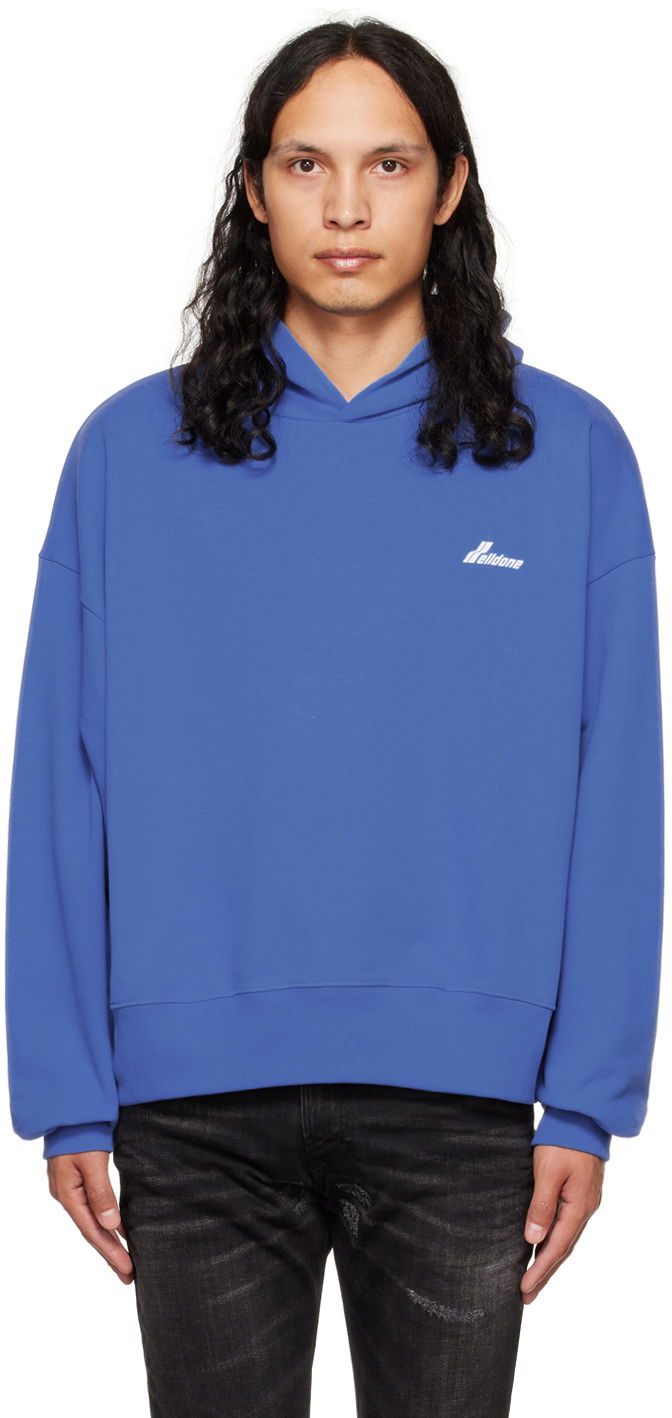 Huppari We11done We11done Lettering Symbol Hoodie Sininen | WD-TH3-22-840-U-BL