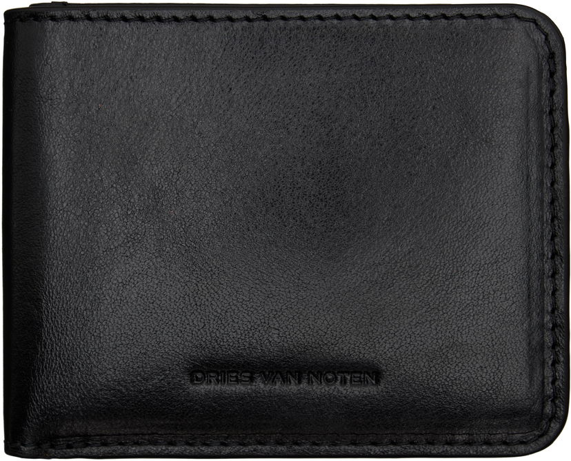 Lompakko Dries Van Noten Dries Van Noten Leather Wallet Musta | 252-022110-151