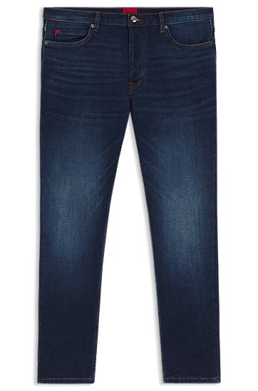 Jeans BOSS Tapered-Fit Stretch Denim Jeans Sininen | 50517544