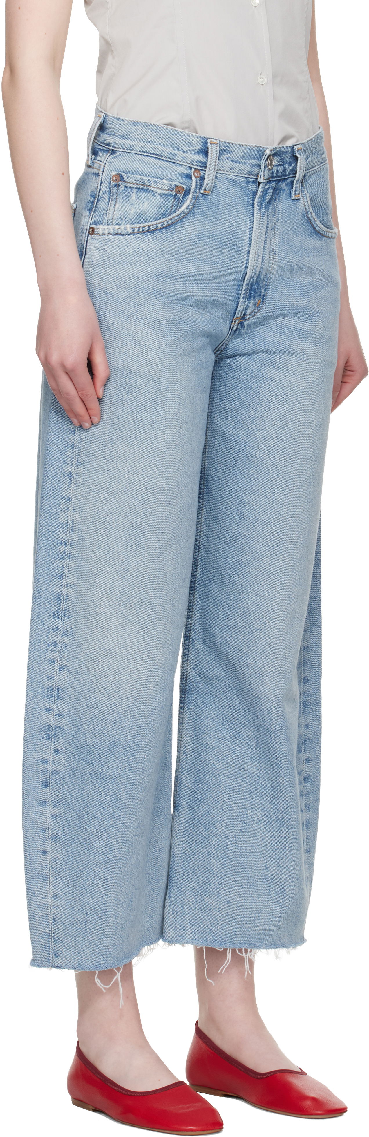 Jeans AGOLDE AGOLDE Low Curve Fray Jeans Sininen | A238-1206, 1