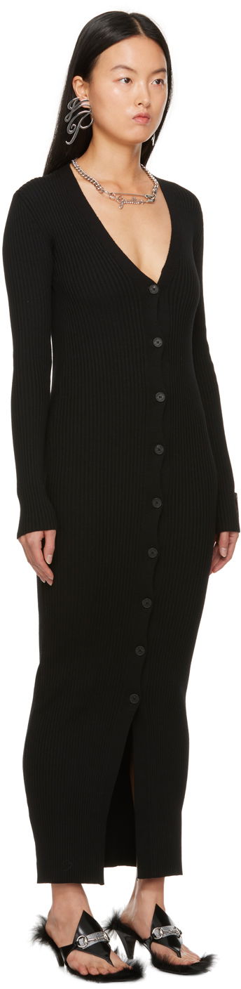 Mekko Jean Paul Gaultier Jean Paul Gaultier Eiffel Tower Maxi Cardigan Musta | 23/15-F-RO081P-M057-00, 1