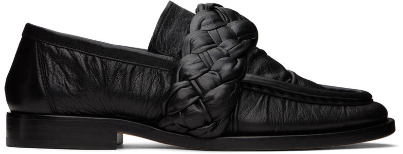 Kengänhoito Bottega Veneta Bottega Veneta Braided Loafers Musta | 775332 V3OA0