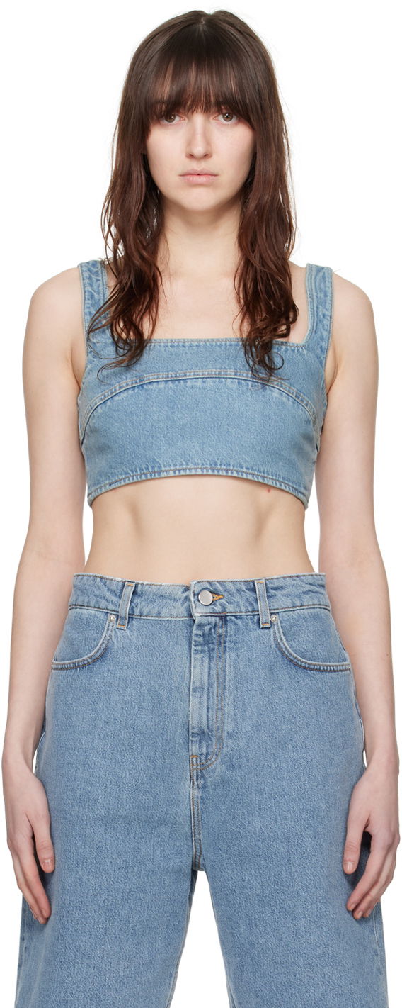 Tankkitoppi Loulou de Saison Loulou de Saison Anet Denim Tank Top Sininen | ANET