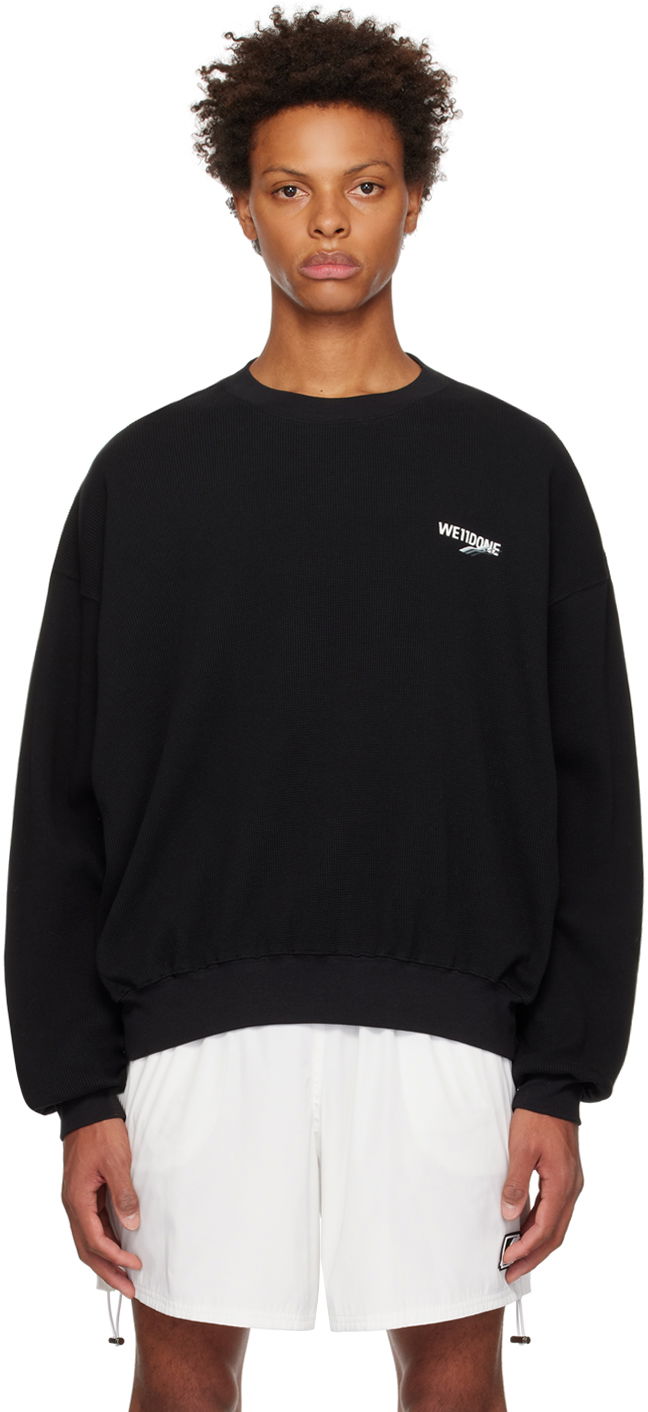 Villapaita We11done We11done Basic 1506 Sweatshirt Musta | WD-TS3-22-798-U-BK