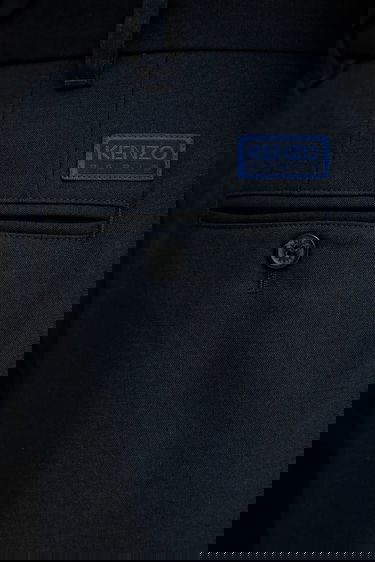 Housut KENZO Pleated Tailored Trousers Musta | FE65PA2149GE, 4