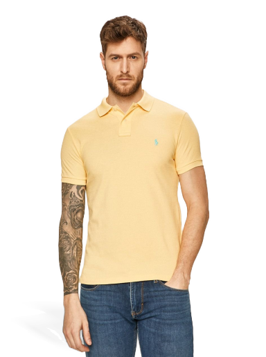 Poolopaita Polo by Ralph Lauren Slim Fit Polo Shirt Keltainen | 710795080003