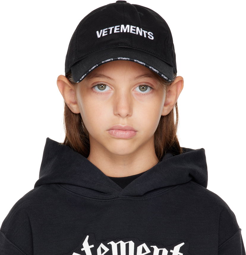 Korkki VETEMENTS Iconic Logo Cap Musta | KA10CA100B