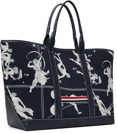 Kangaskassi Thom Browne Thom Browne Olympic Constellation Medium Tool Tote Tummansininen | MAG389A-F0891, 2