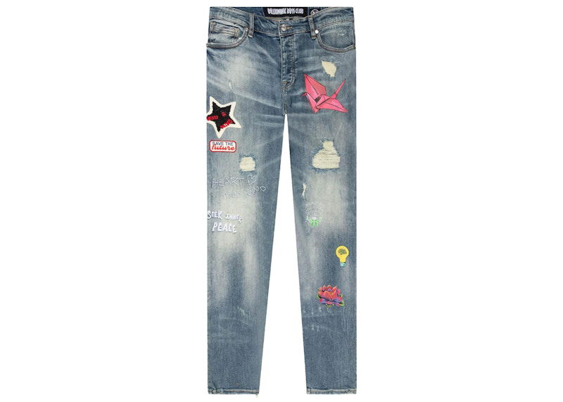 Jeans BILLIONAIRE BOYS CLUB Billionaire Boys Club Future Patchwork Jeans Sininen | 8118107BLU