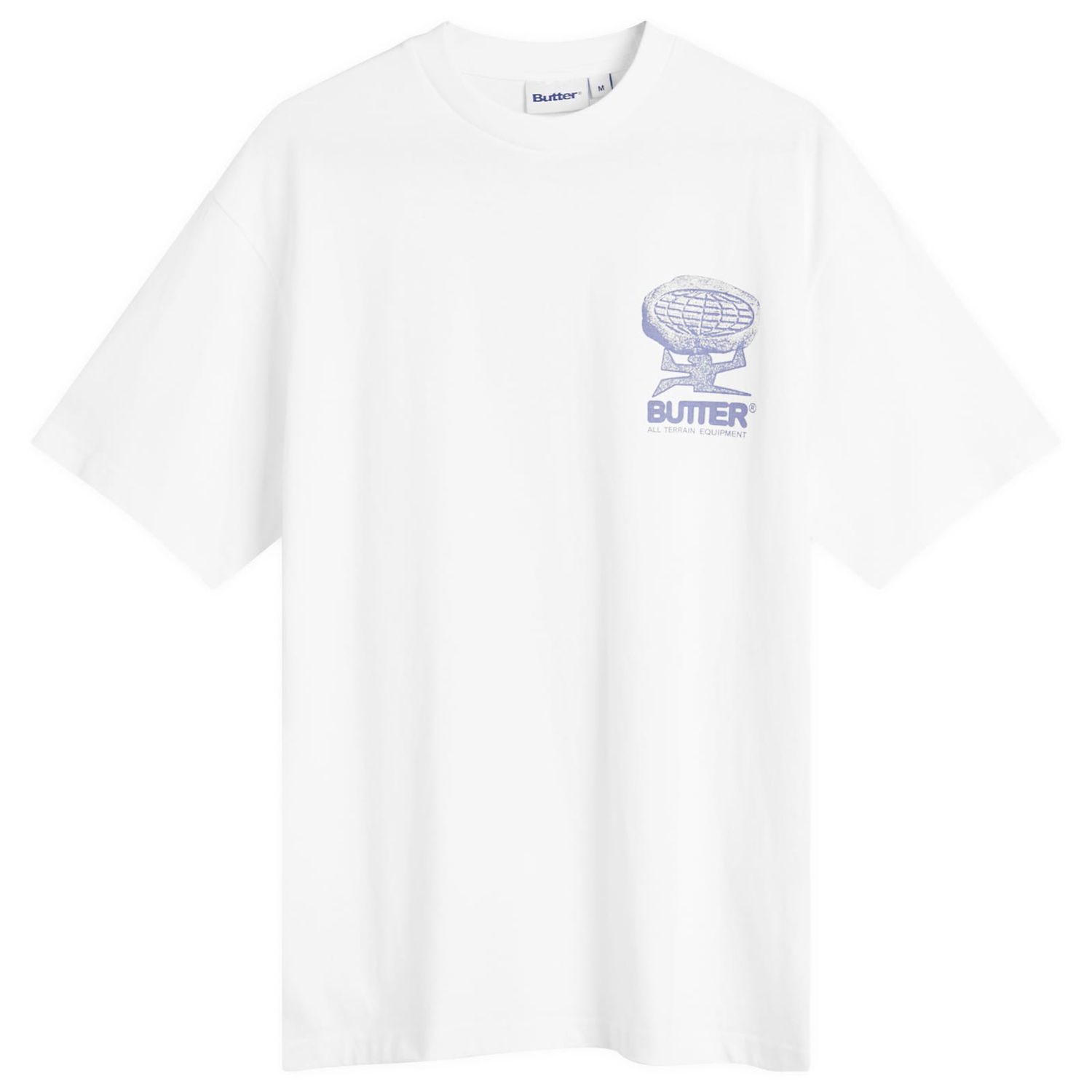 T-paita Butter Goods Terrain Graphic Tee Valkoinen | BG252107-WHT, 0