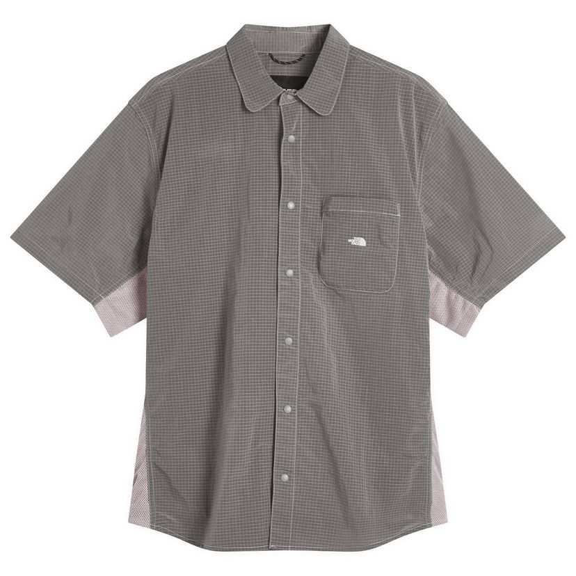 Paita The North Face Fabric Mix Short Sleeve Shirt Harmaa | NF0A8CKHA0M