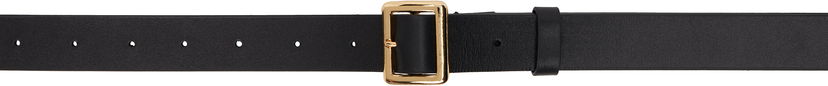 Vyöt AURALEE AURALEE Square Buckle Belt Musta | A25SB05RP-W