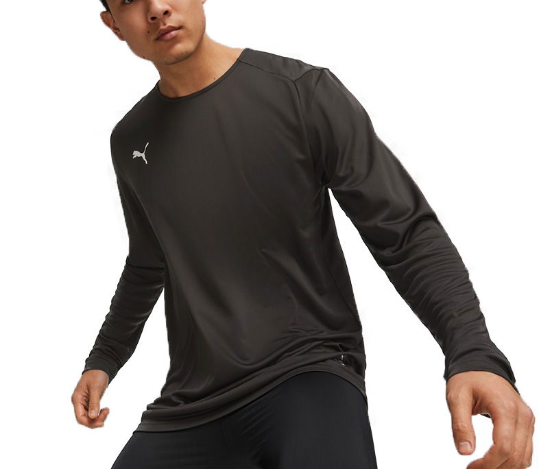 T-paita Puma Hoops Team LS Shooting Shirt Musta | 676637-01