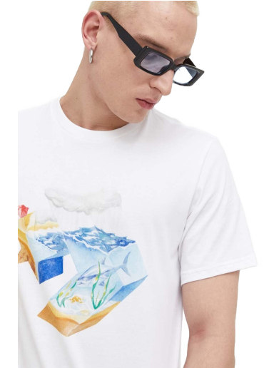 T-paita Converse Star Chevron Ocean Tee Valkoinen | 10024746.A02