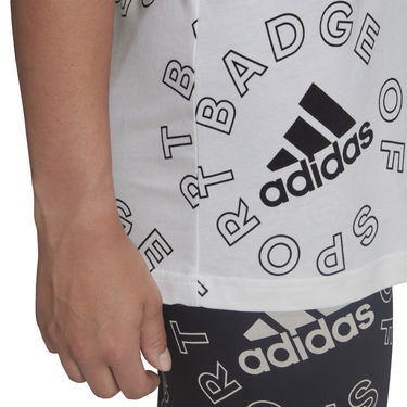 T-paita adidas Performance Allover Print Sports T-shirt Valkoinen | HC9186, 2