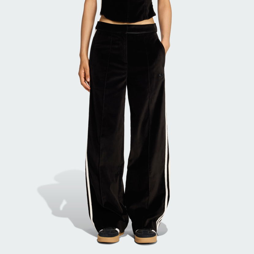 Housut adidas Originals adidas Originals Velvet Wide Leg Pants Musta | KF2304