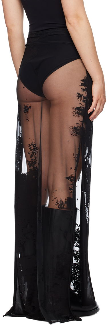 Hame Ann Demeulemeester Ann Demeulemeester Vivi Maxi Sheer Skirt Musta | 2401-W-JSK29-FA440-099, 2