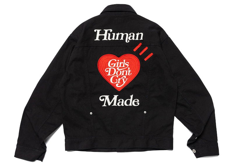 Bomber-takki Human Made Girls Don't Cry Collaboration Work Jacket Musta | XX25JK003