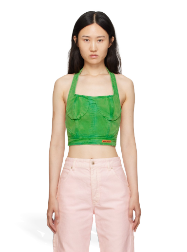 Tankkitoppi HERON PRESTON Distressed Tank Top Vihreä | HWAD045F23FAB0025500