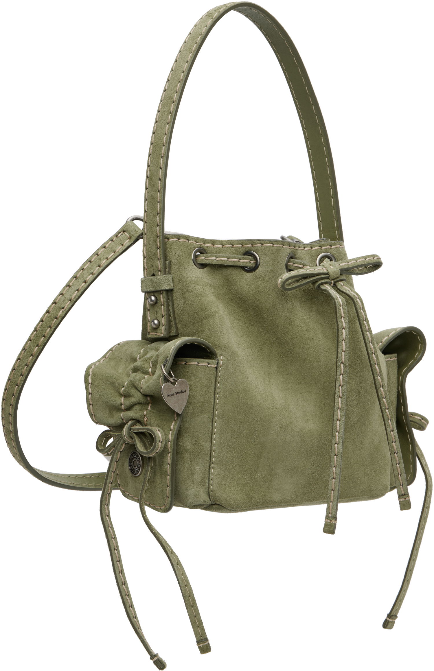 Käsilaukku Acne Studios Acne Studios Multipocket Mini Bucket Bag Vihreä | A10458-, 1